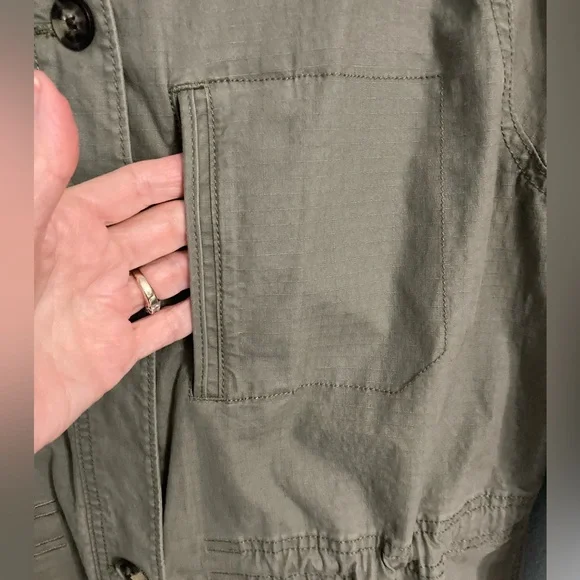 Eddie Bauer olive/army green ladies utility jacket size XL - Picture 6 of 8